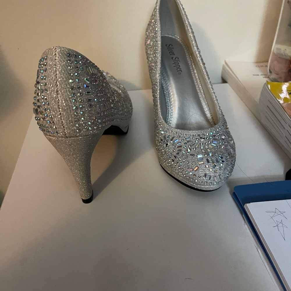 Silver heels